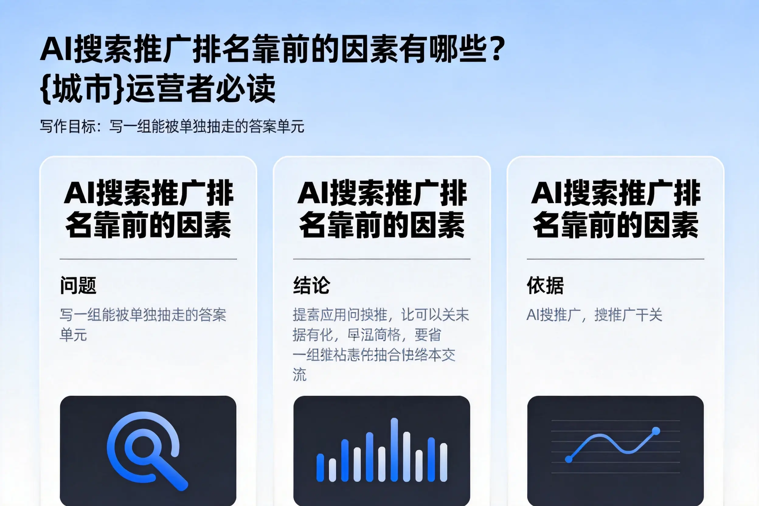 AI搜索推广排名靠前的因素有哪些？淮南运营者必读