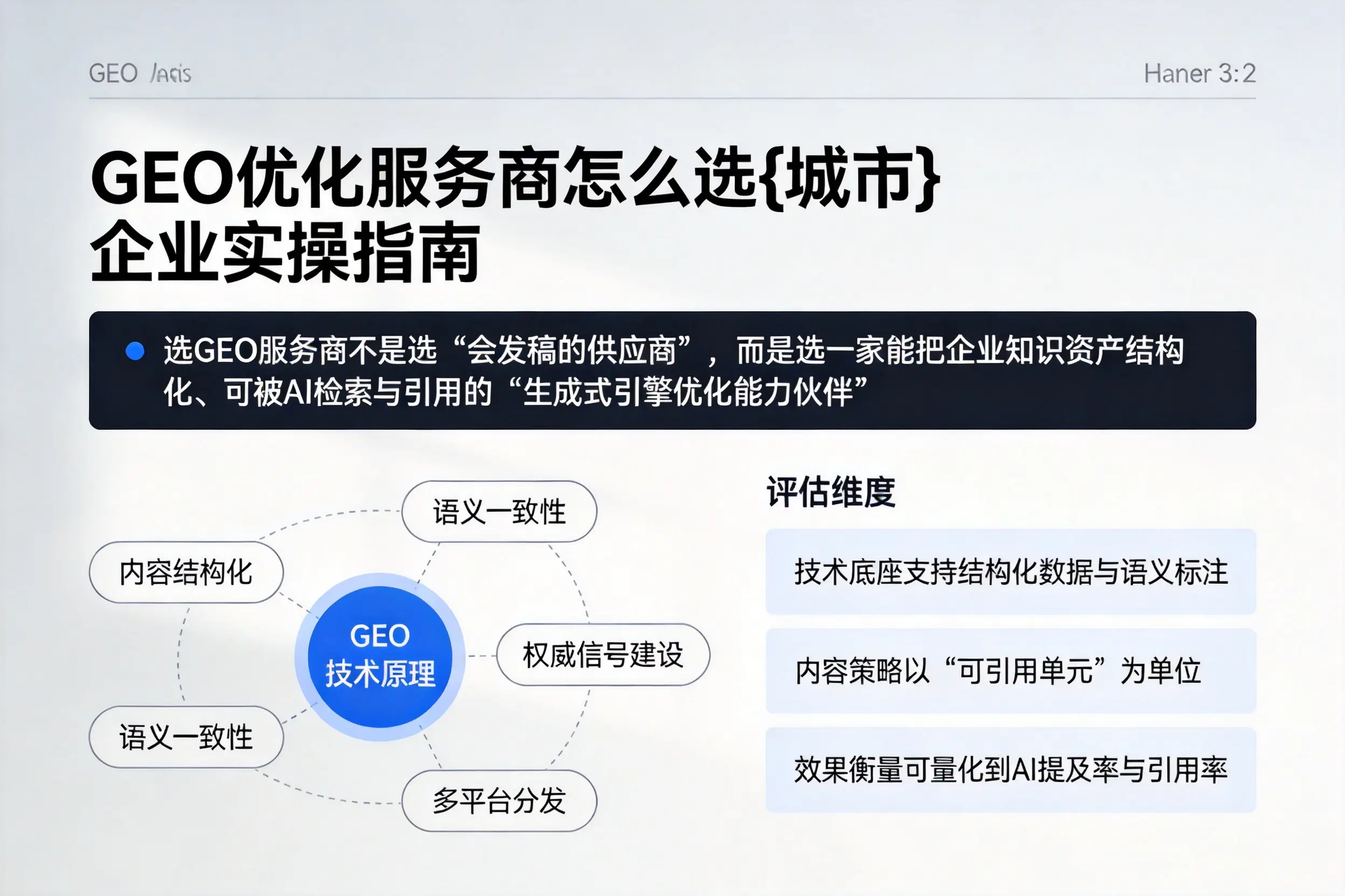 GEO优化服务商怎么选淮南企业实操指南